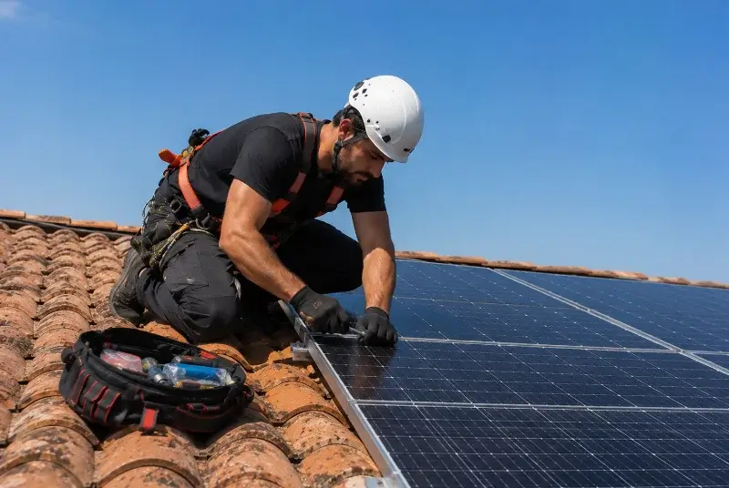 Maintenance et monitoring de panneaux solaires à Péault
